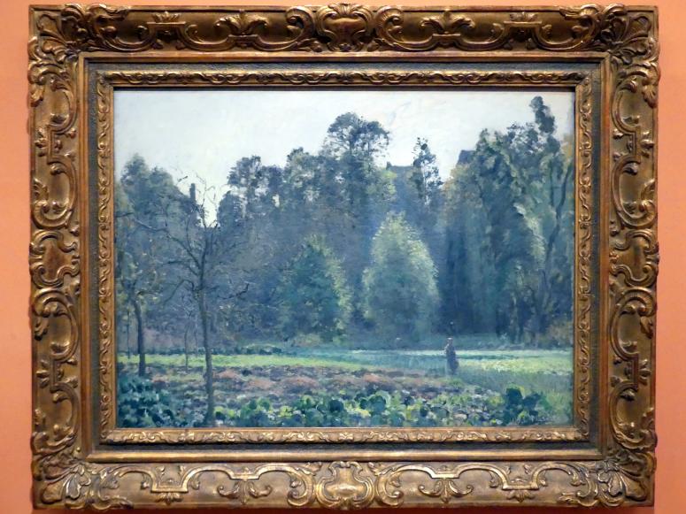 Camille Pissarro (1863–1903), Kohlfeld, Pontoise, Madrid, Museo Thyssen-Bornemisza, Saal H, europäische Malerei des 19.Jahrhunderts, 1873