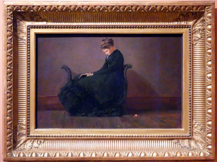Winslow Homer (1864–1907), Porträt der Helena de Kay, Madrid, Museo Thyssen-Bornemisza, Saal 30, nordamerikanische Malerei des 19. Jahrhunderts, um 1872