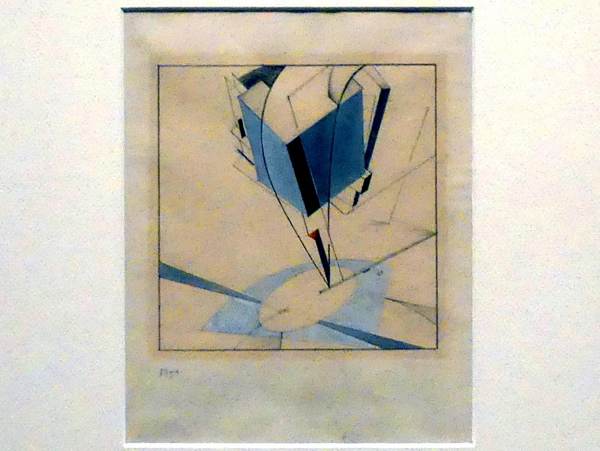 El Lissitzky (1919–1923), Proun 5 A, Madrid, Museo Thyssen-Bornemisza, Saal 43, Pioniere der Abstraktion, 1919