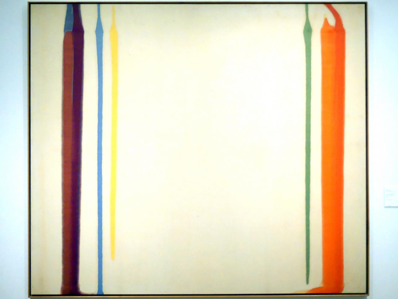 Morris Louis (1958–1961), Säulen des Herkules, Madrid, Museo Thyssen-Bornemisza, Saal 46, nordamerikanische Malerei des 20. Jahrhunderts, 1960