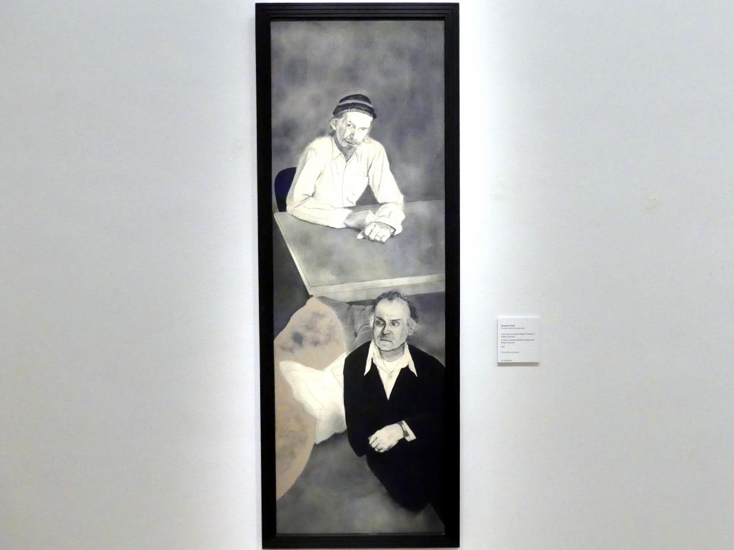 Ronald B. Kitaj (1962–1977), Besuch in London (Robert Creeley und Robert Duncan), Madrid, Museo Thyssen-Bornemisza, Saal 47, Abstraktion und Gegenständlichkeit in der europäischen Nachkriegszeit, 1977