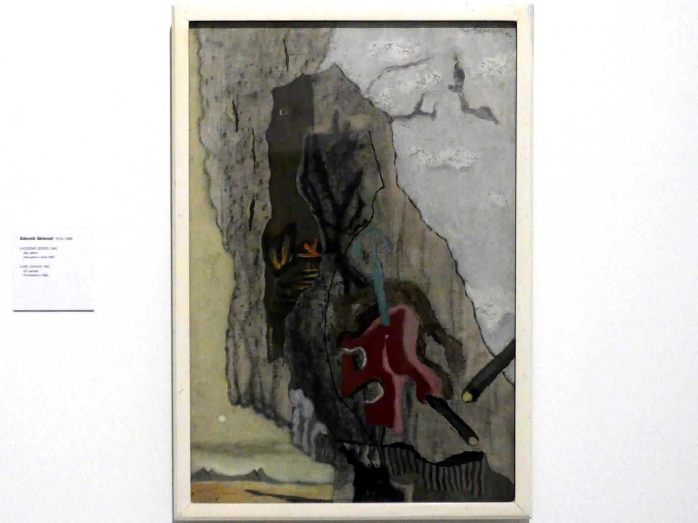 Zdeněk Sklenář (1937–1949), Ladoga See, Prag, Nationalgalerie im Messepalast, Moderne Kunst, 1942