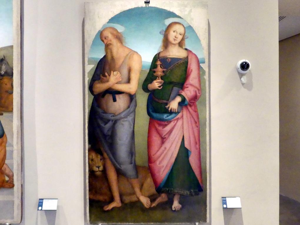 Pietro Perugino (Pietro di Cristoforo Vannucci) (1474–1517), Teil eines Retabels, Perugia, Kirche Sant'Agostino, jetzt Perugia, Nationalgalerie von Umbrien (Galleria nazionale dell'Umbria), 25: Perugino, um 1502–1523