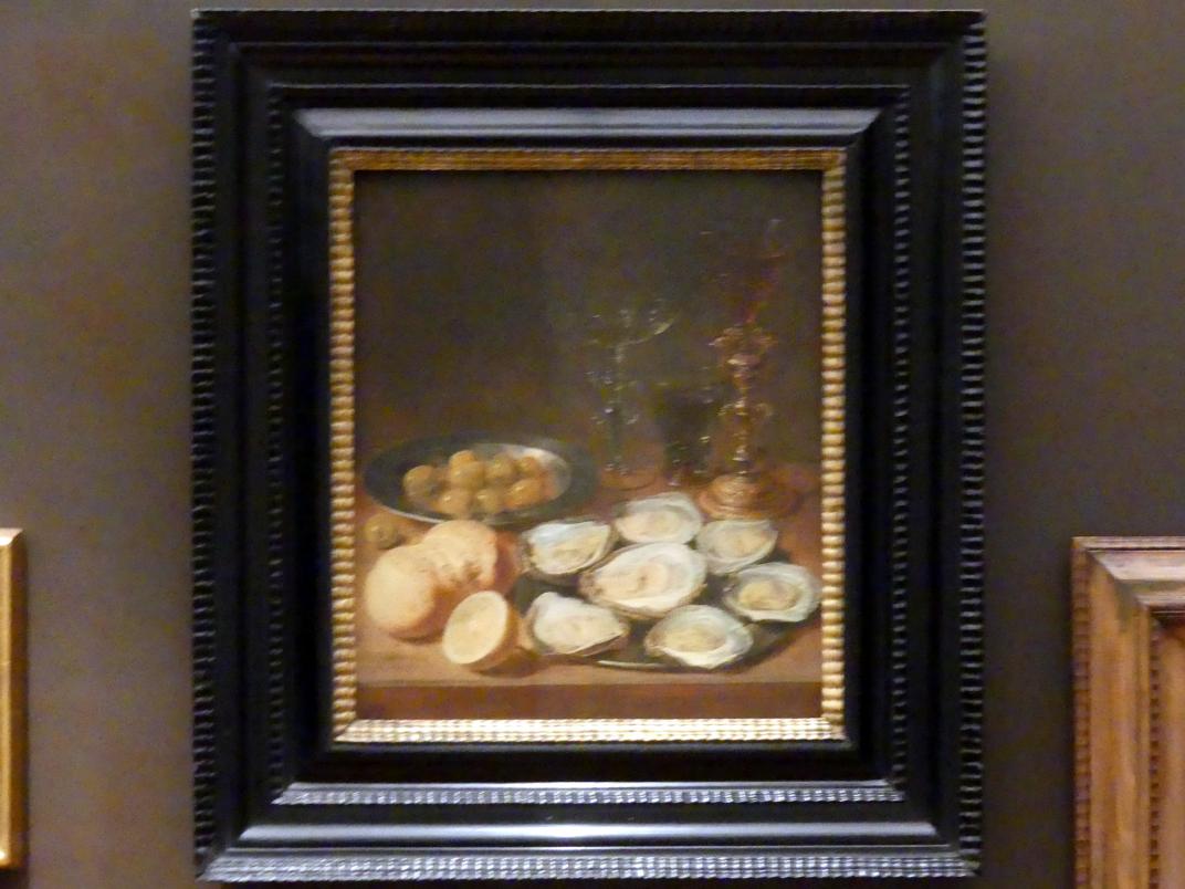 Osias Beert (1608–1615), Stillleben mit Austern, Prag, Nationalgalerie im Palais Schwarzenberg, 1. Obergeschoss, Saal 4, Undatiert