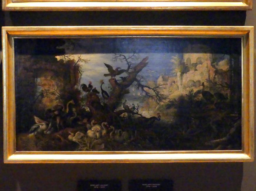 Roelant Savery (1602–1634), Landschaft mit Vögeln, Prag, Nationalgalerie im Palais Schwarzenberg, 2. Obergeschoss, Saal 6, 1618