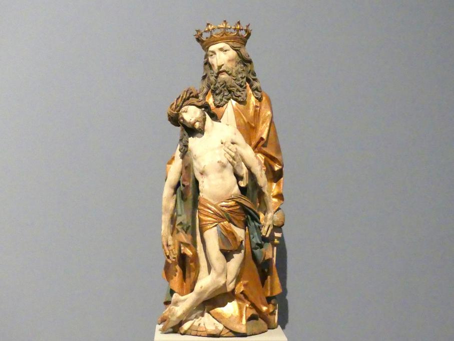 Tilman Riemenschneider (Werkstatt) (1487–1520), Gottvater mit dem leidenden Christus (Gnadenstuhl), Berlin, Bode-Museum, Saal 109, um 1510