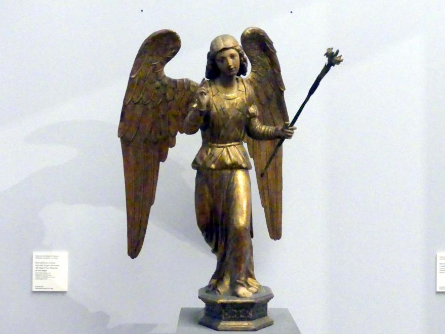 Engel aus einer Verkündigungsgruppe, Berlin, Bode-Museum, Saal 130, 1. Hälfte 16. Jhd.