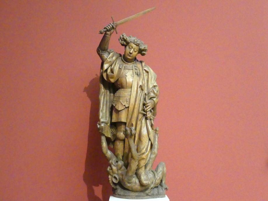 Erzengel Michael im Kampf mit dem Teufel, Berlin, Bode-Museum, Saal 209, um 1520, Bild 1/3