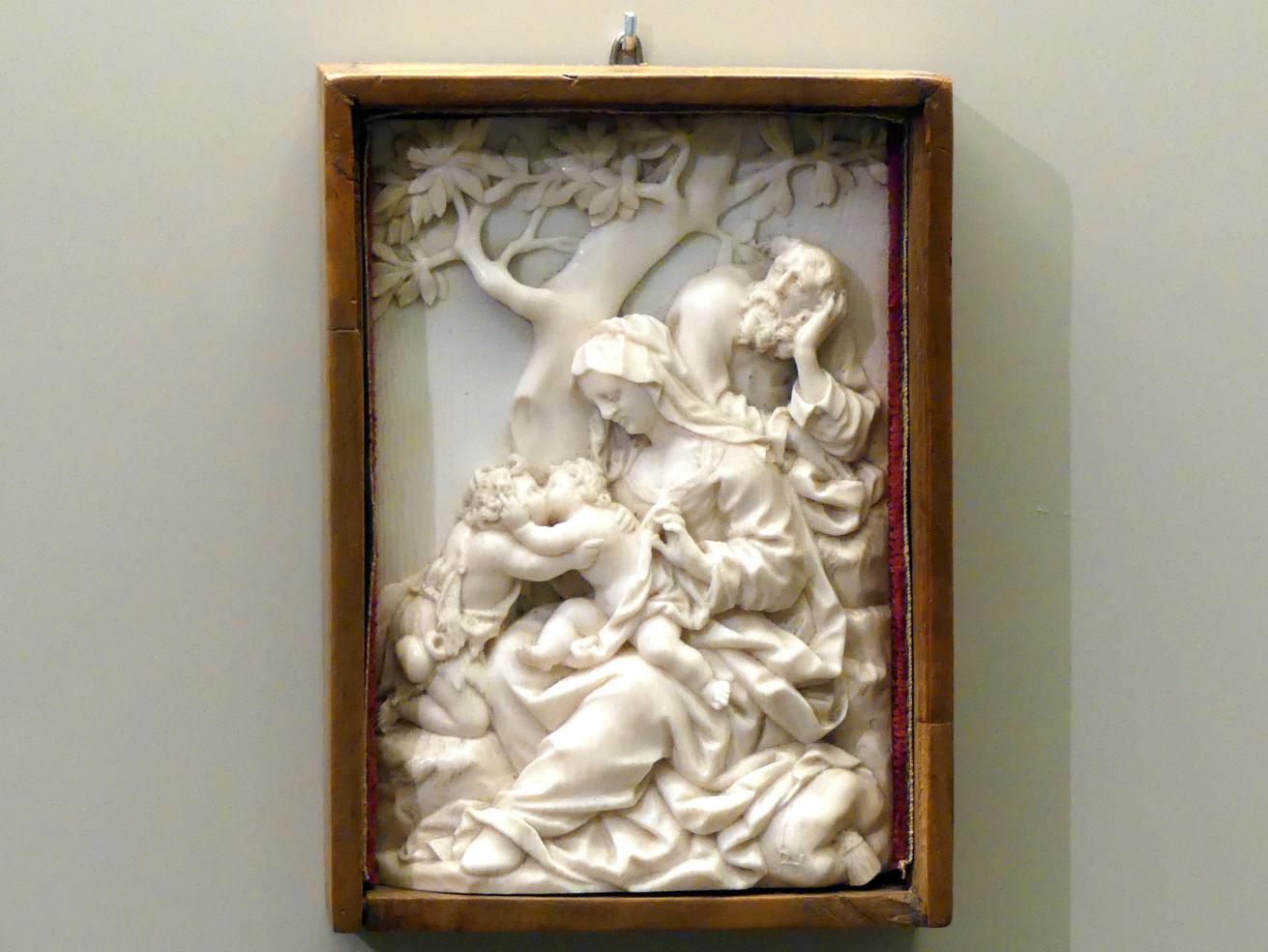 Paul Heermann (1700–1725), Die Heilige Familie mit Johannes dem Täufer, Berlin, Bode-Museum, Saal 222, Beginn 18. Jhd., Bild 1/2