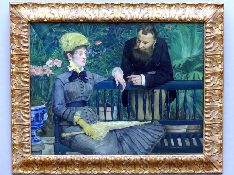 Édouard Manet (1855–1882), Im Wintergarten, Berlin, Alte Nationalgalerie, Saal 203, Französische Impressionisten, 1879