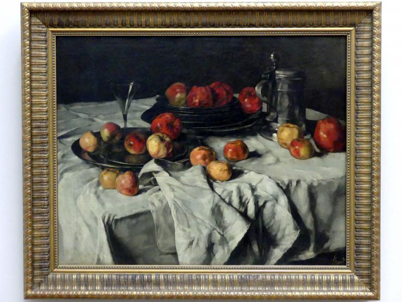Carl Schuch (1876–1890), Stillleben mit Äpfeln, Berlin, Alte Nationalgalerie, Saal 207, Wilhelm Leibl und sein Kreis, 1876