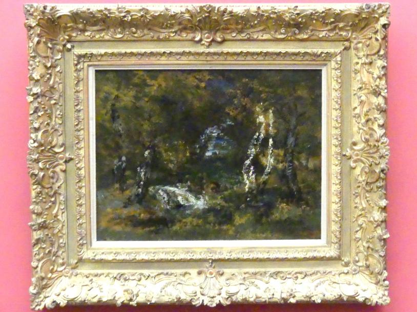 Narcisso Virgilio Díaz de la Peña (1840–1871), Waldinneres, Berlin, Alte Nationalgalerie, Saal 103, Realismus zwischen Constable und Courbet, um 1870
