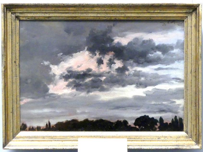 Adolph von Menzel (1844–1888), Wolkenstudie, Berlin, Alte Nationalgalerie, Saal 109, Adolph Menzel, 1851, Bild 1/2