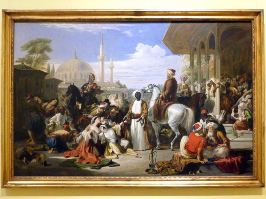 William Allan (1833–1838), Der Sklavenmarkt in Konstantinopel, Edinburgh, Scottish National Portrait Gallery, Saal 7, 1838