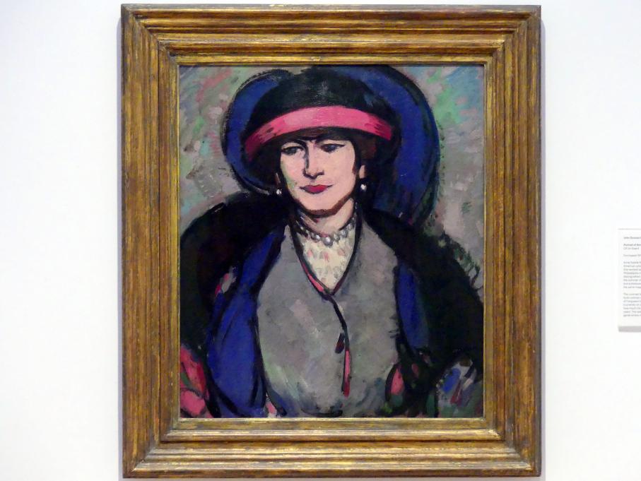 John Duncan Fergusson (1905–1908), Porträt Anne Estelle Rice, Edinburgh, Scottish National Gallery of Modern Art, Gebäude One, Saal 14 - Expressive Kunst zu Beginn des 20. Jahrhunderts, 1908