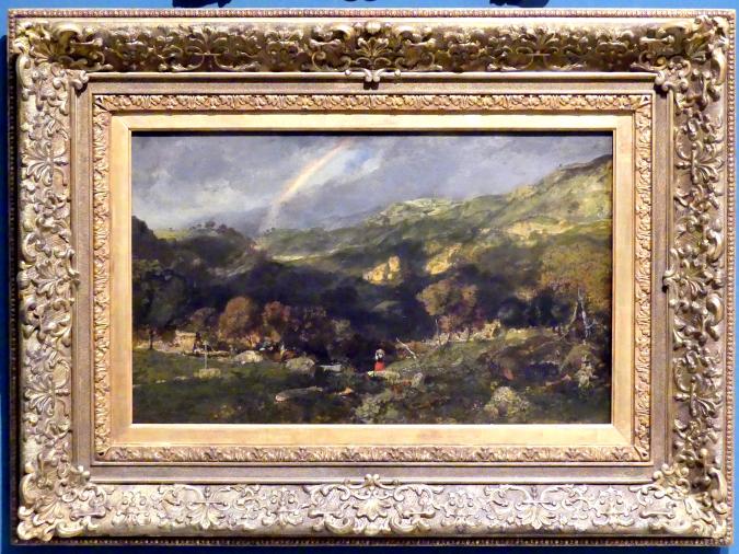 Théodore Rousseau (1827–1862), Landschaft nach einem Sturm, Prag, Nationalgalerie im Messepalast, 1918-1939, Saal 1, 1834–1835