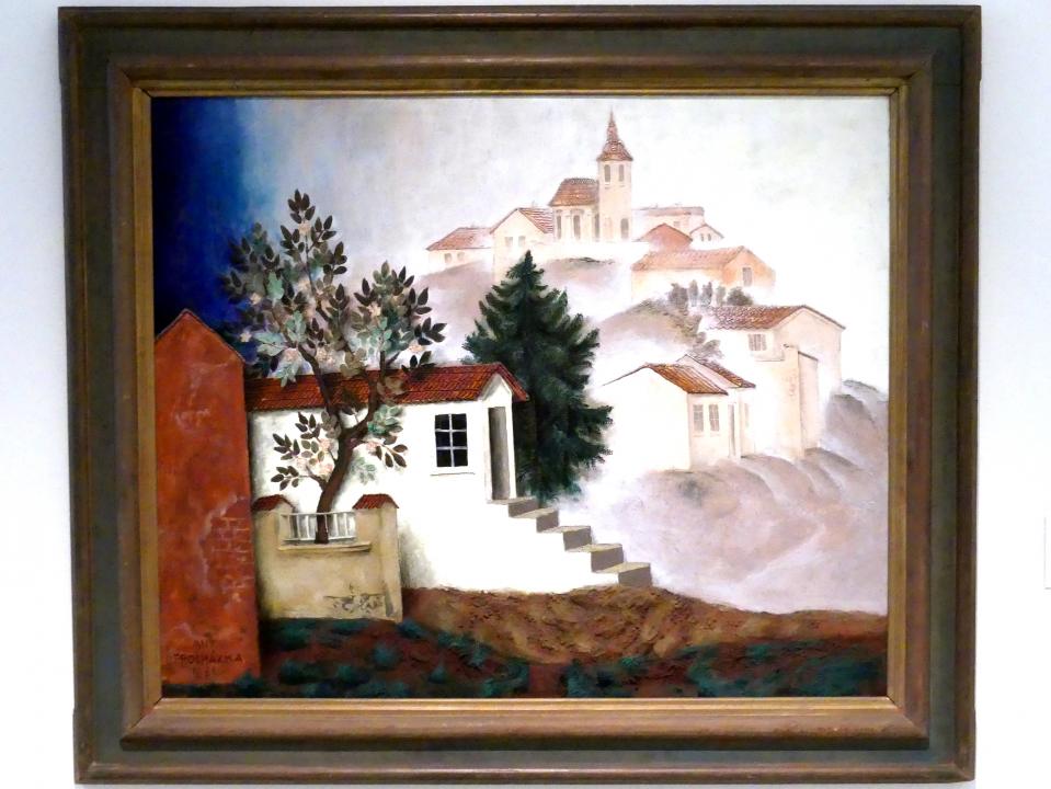 Antonín Procházka (1907–1931), Dorf mit Kirche, Prag, Nationalgalerie im Messepalast, 1918-1939, Saal 15, 1931