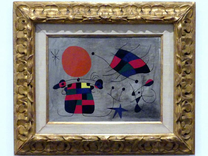 Joan Miró (1917–1970), Das Lächeln der extravaganten Flügel, Madrid, Museo Reina Sofía, Saal 405, 1953, Bild 1/2