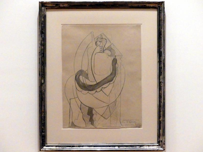 Pablo Picasso (1897–1972), Studie zu "Paar in einer Bar", Berlin, Museum Berggruen, Stülerbau, 1. Obergeschoss, 1914