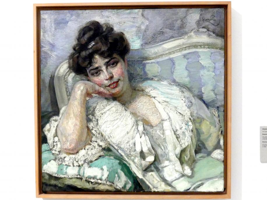František (François) Kupka (1895–1953), Bildnis der Frau des Künstlers II, Prag, Nationalgalerie im Messepalast, Das lange Jahrhundert, Saal 4, 1905