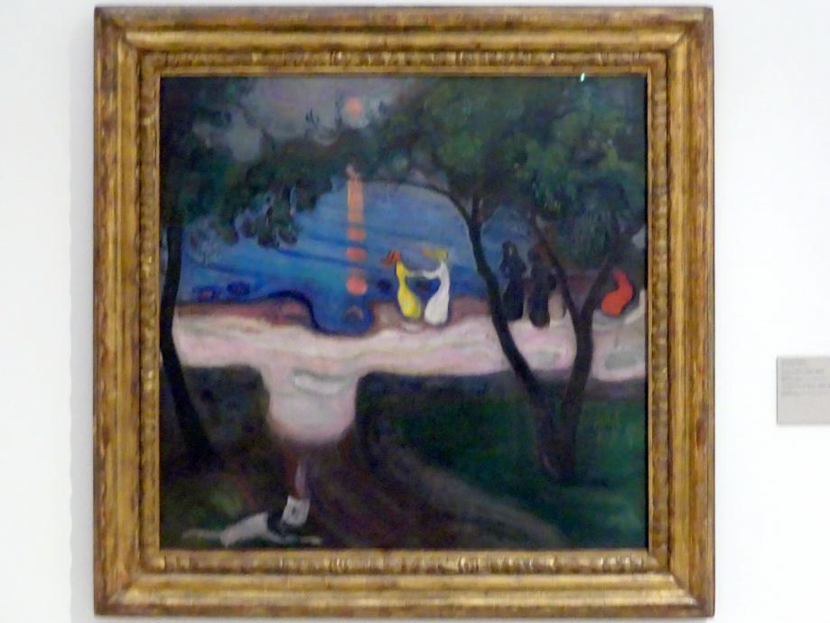 Edvard Munch (1888–1925), Tanz am Ufer, Prag, Nationalgalerie im Messepalast, Das lange Jahrhundert, Saal 31, 1900–1902, Bild 1/2