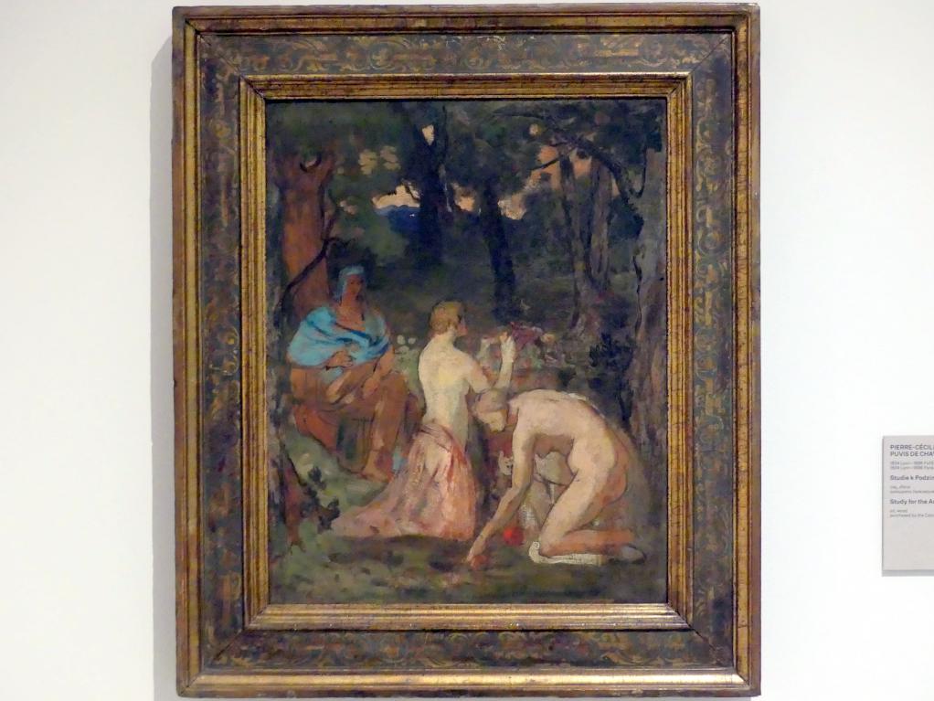Pierre Puvis de Chavannes (1850–1891), Studie für den Herbst, Prag, Nationalgalerie im Messepalast, Das lange Jahrhundert, Saal 33, um 1864