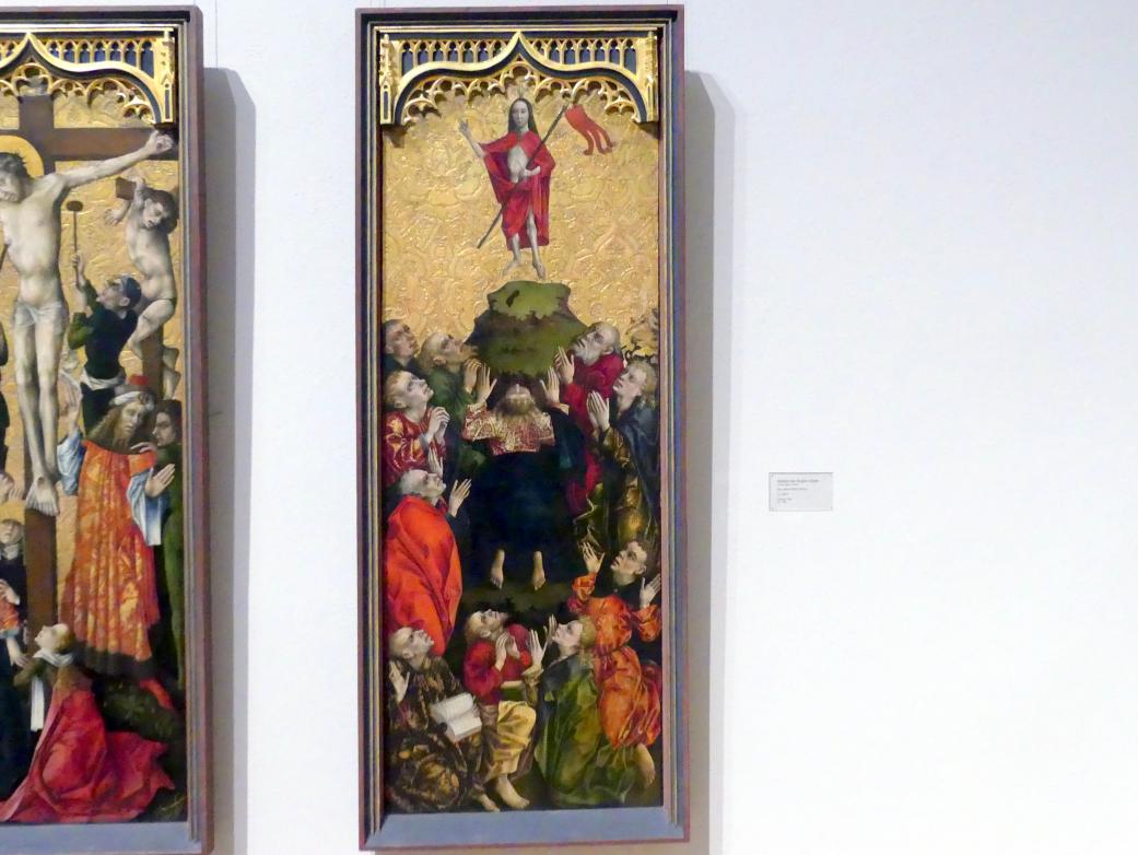 Meister des Regler-Altars (1452), Die Himmelfahrt Christi, Karlsruhe, Staatliche Kunsthalle, Saal 15, um 1450–1455