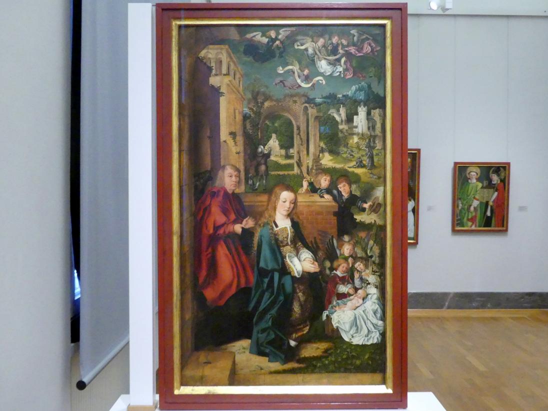Ulrich Apt der Ältere (1510), Die Anbetung des Kindes, Karlsruhe, Staatliche Kunsthalle, Saal 16, 1510