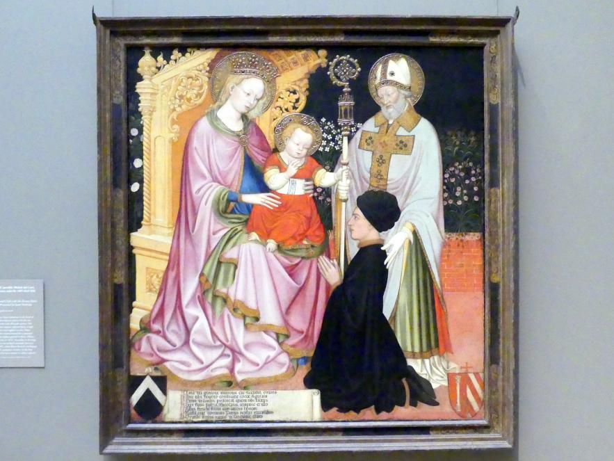 Maria mit Kind, dem hl. Nikolaus und einem Stifter, New York, Metropolitan Museum of Art (Met), Saal 644, um 1420–1430