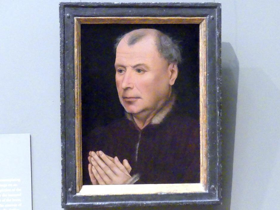 Robert Campin (Werkstatt) (1431–1432), Mann im Gebet, New York, Metropolitan Museum of Art (Met), Saal 641, um 1430–1435