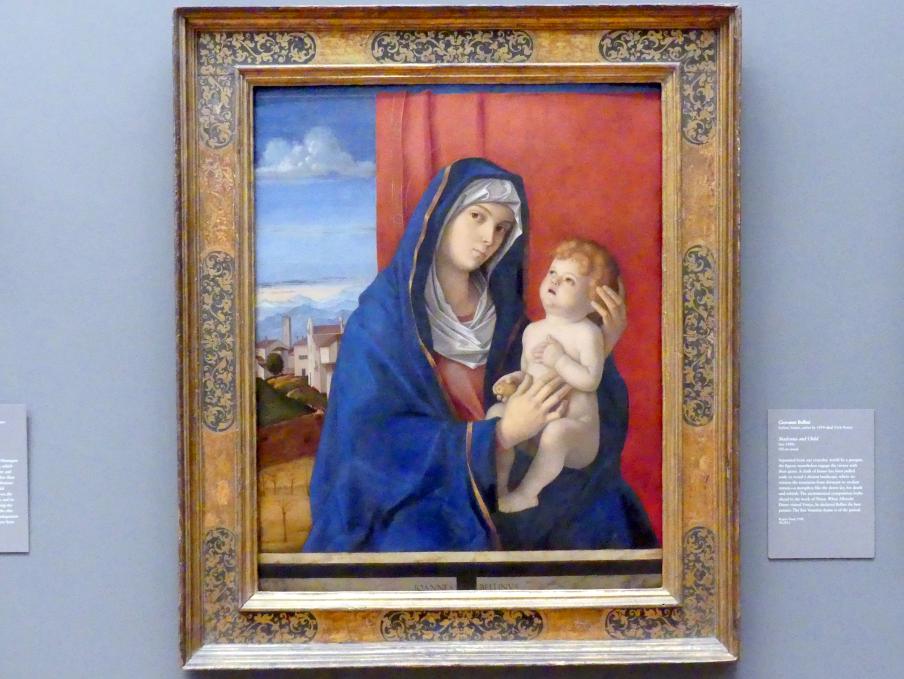 Giovanni Bellini (1452–1515), Maria mit Kind, New York, Metropolitan Museum of Art (Met), Saal 640, um 1485–1490