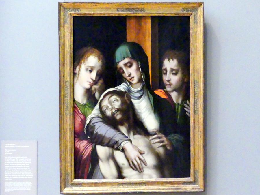 Luis de Morales (1558–1567), Beweinung Christi, New York, Metropolitan Museum of Art (Met), Saal 639, um 1560