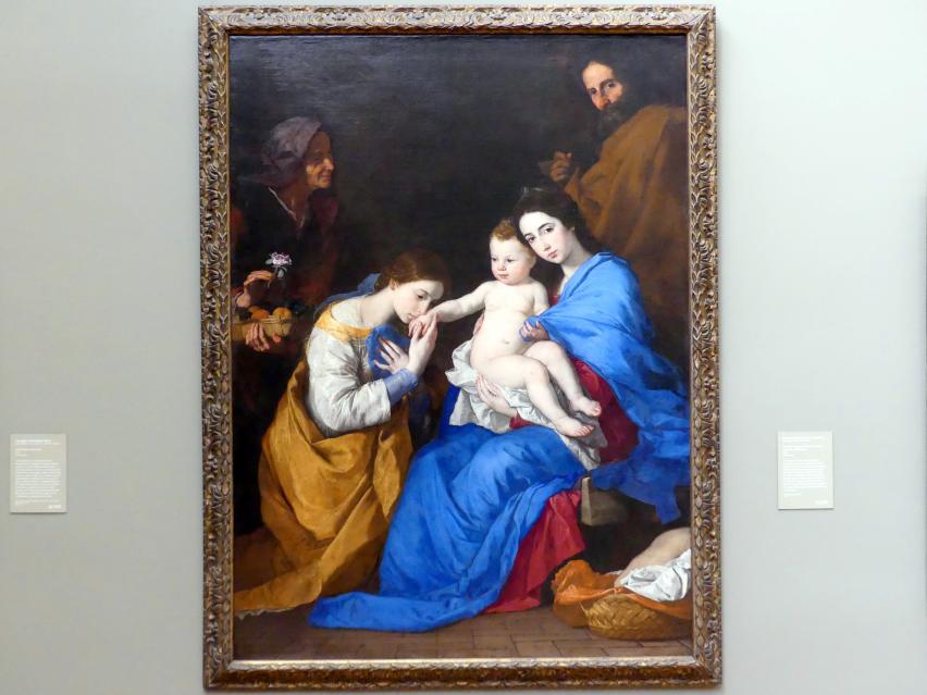 Jusepe de Ribera (1607–1650), Heilige Familie mit den heiligen Anna und Katharina von Alexandrien, New York, Metropolitan Museum of Art (Met), Saal 637, 1648