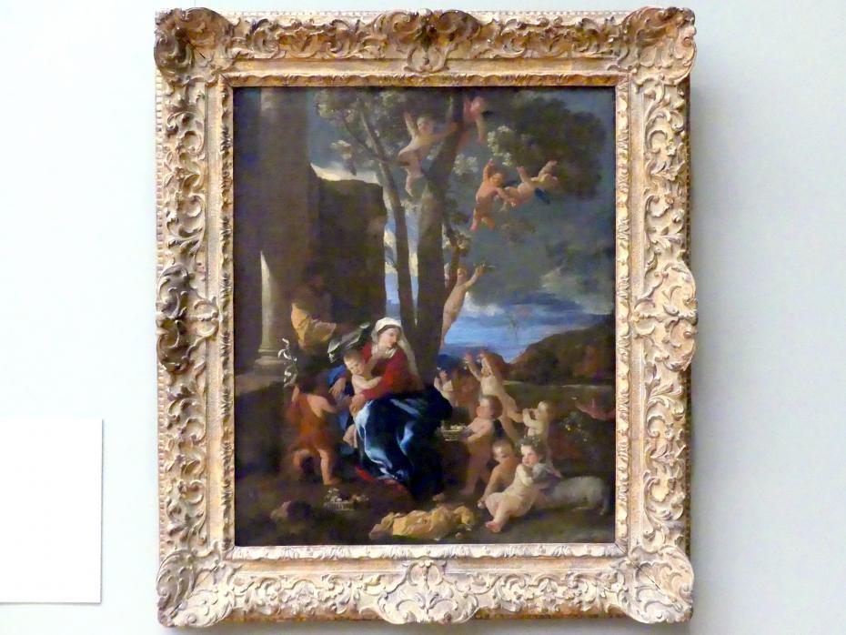 Nicolas Poussin (1624–1663), Die Heilige Familie mit dem Johannesknaben, New York, Metropolitan Museum of Art (Met), Saal 634, um 1627