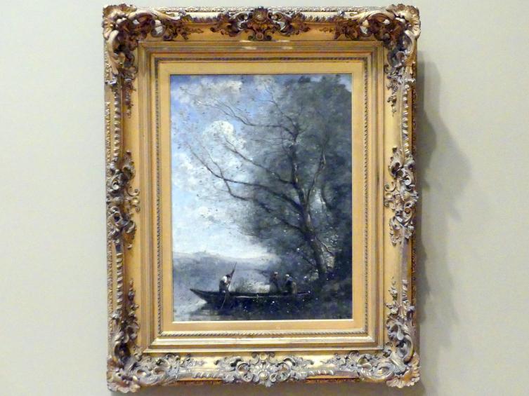 Jean-Baptiste Camille Corot (1823–1874), Der Fährmann, New York, Metropolitan Museum of Art (Met), Saal 803, um 1865