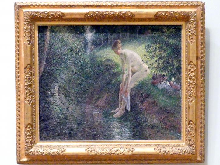 Camille Pissarro (1863–1903), Badende im Wald, New York, Metropolitan Museum of Art (Met), Saal 820, 1895