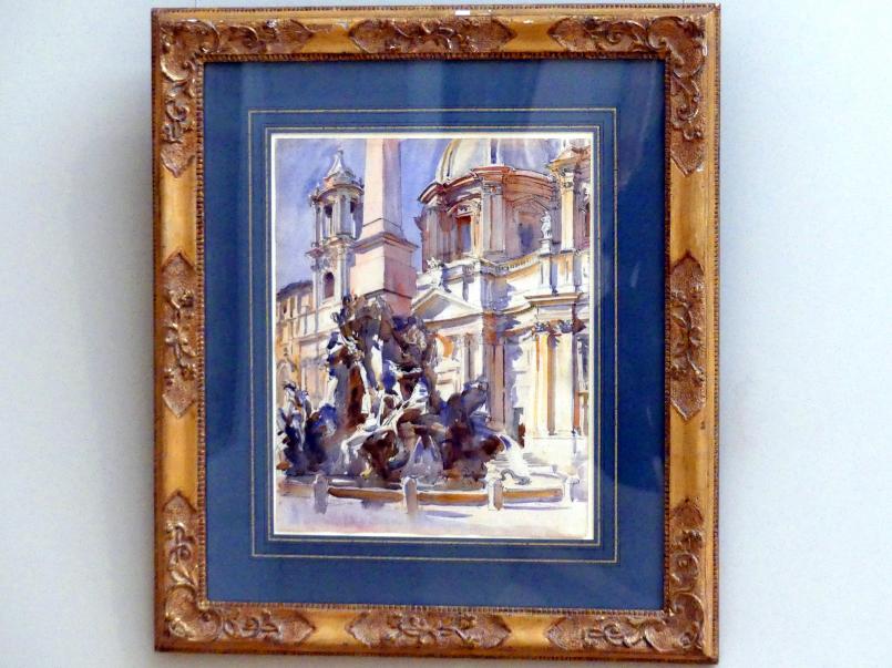 John Singer Sargent (1875–1920), Piazza Navona in Rom, New York, Metropolitan Museum of Art (Met), Saal 770, 1906