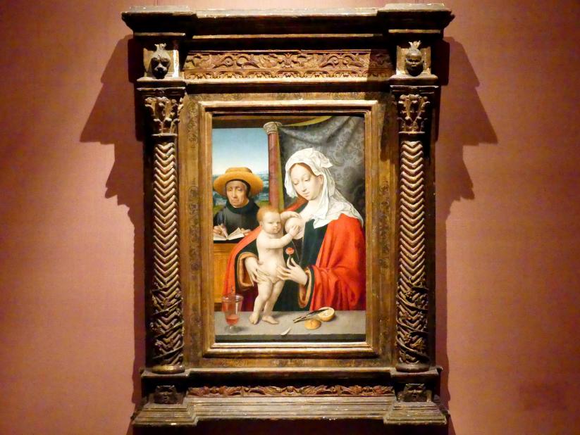 Joos van Cleve (Joos van der Beke) (Werkstatt) (1525–1530), Die Heilige Familie, New York, Metropolitan Museum of Art (Met), Saal 953, um 1527–1533