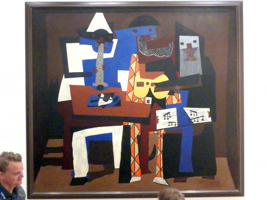 Pablo Picasso (1897–1972), Drei Musiker, New York, Museum of Modern Art (MoMA), Saal 514, 1921