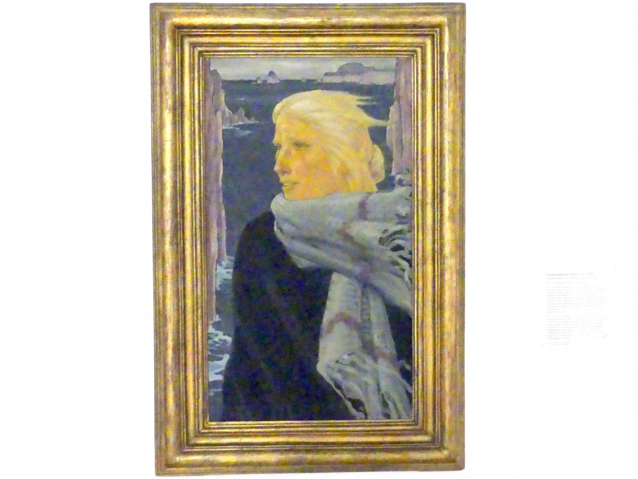 Fritz Erler (1897–1925), Fischerweib am Meer, Nürnberg, Germanisches Nationalmuseum, Saal 216, vor 1926