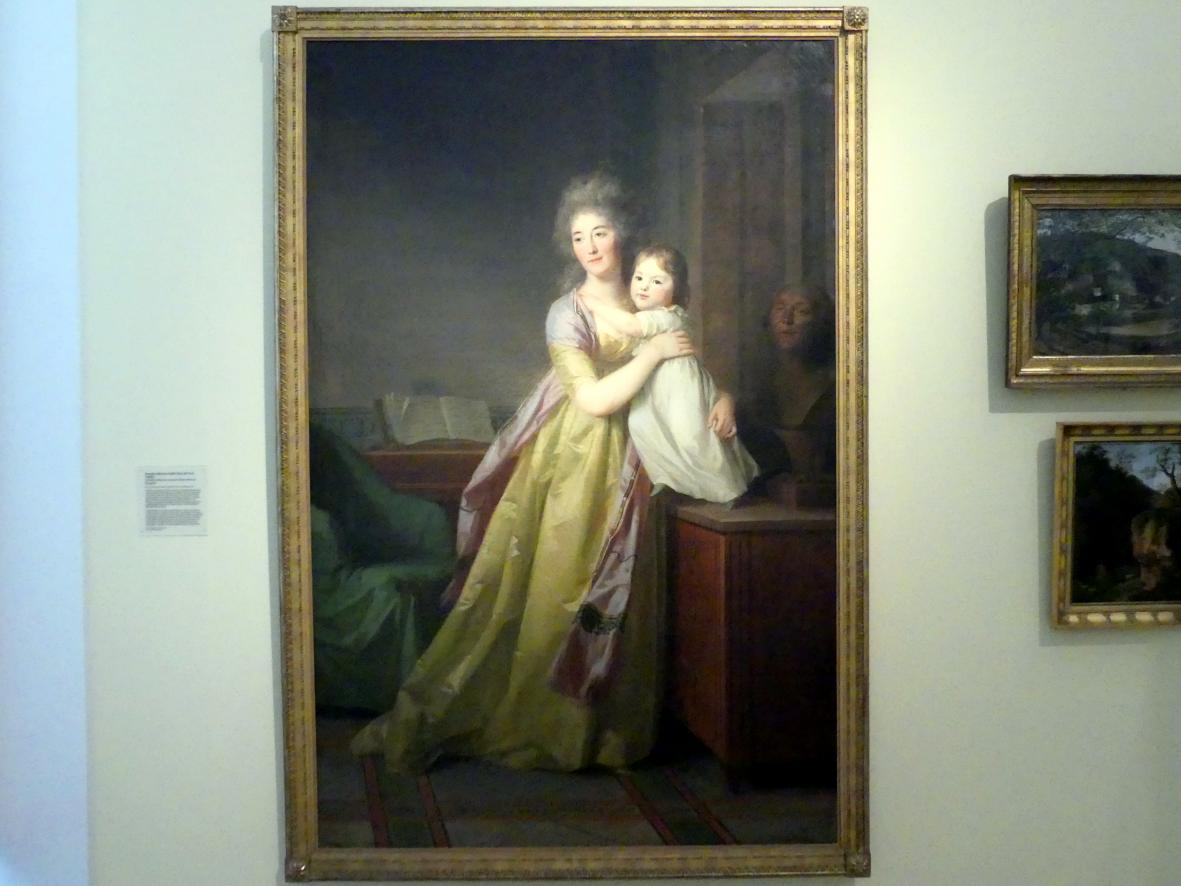 Johann Friedrich August Tischbein (1787–1810), Cornelia Adrienne Gräfin Bose mit ihrer Tochter, Nürnberg, Germanisches Nationalmuseum, 19. Jahrhundert - 2, 1798