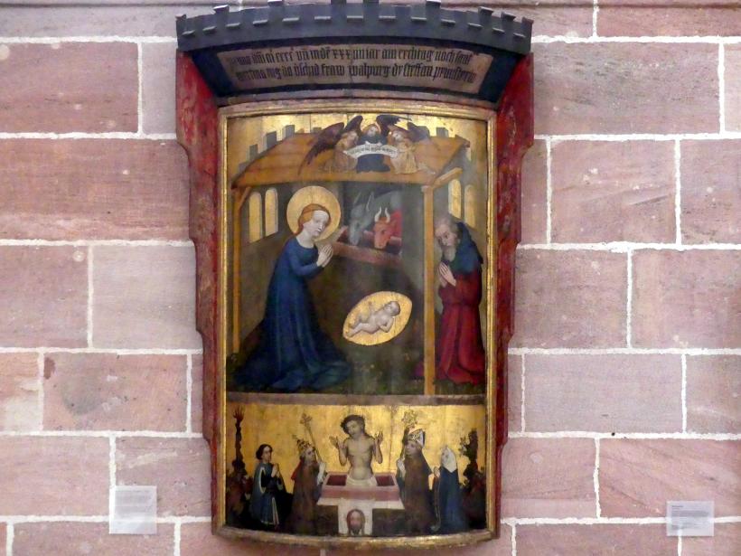 Epitaph für Walburga Prünsterer (gest. 1434), Nürnberg, ehem. Dominikanerkloster St. Marien, jetzt Nürnberg, Germanisches Nationalmuseum, Saal 32, 1434