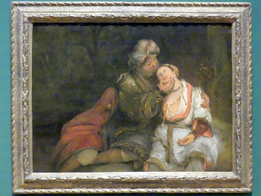 Arent de Gelder (1681–1685), Szene aus dem Alten Testament (Juda und Tamar?), Potsdam, Museum Barberini, Ausstellung "Rembrandts Orient" vom 13.03.-27.06.2021, Saal A3, um 1680–1683