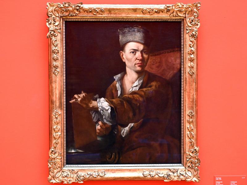 Paul Troger (1727–1750), Selbstporträt, Innsbruck, Tiroler Landesmuseum, Ferdinandeum, Saal 1, um 1730, Bild 1/2