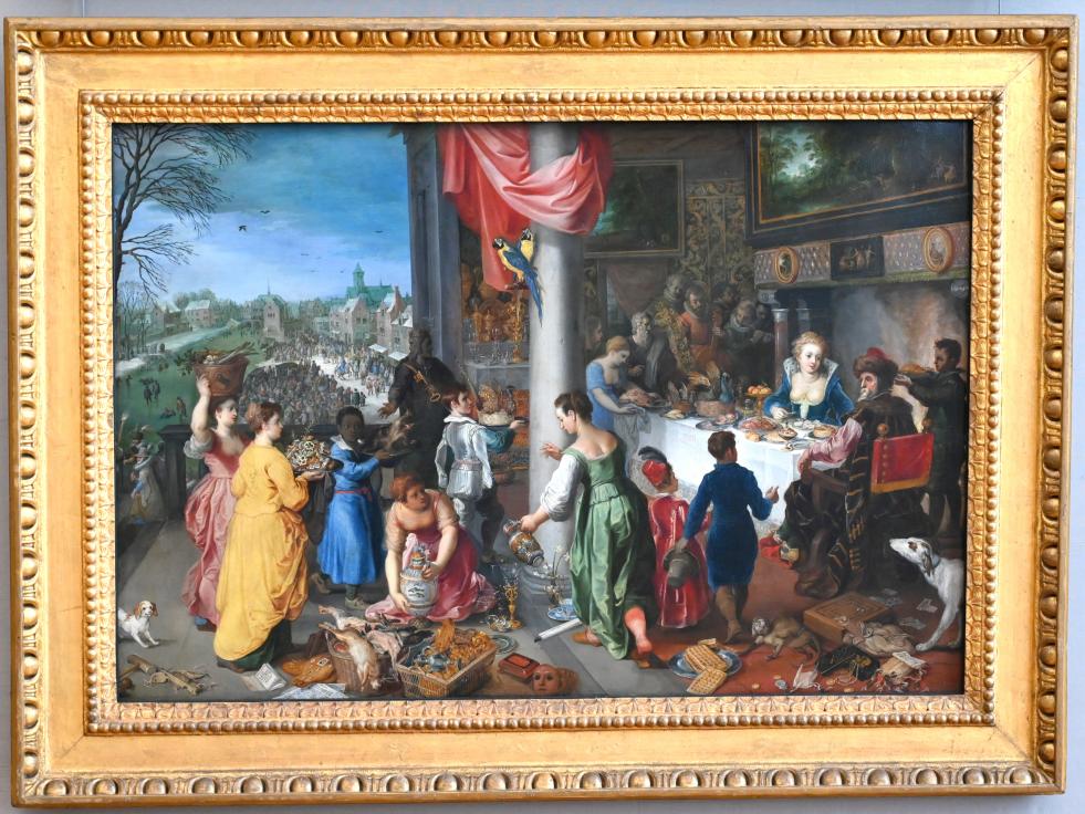 Jan Brueghel der Ältere (Samtbrueghel, Blumenbrueghel) (1593–1621), Die vier Jahreszeiten: Winter, München, Alte Pinakothek, Obergeschoss Kabinett 7, um 1616