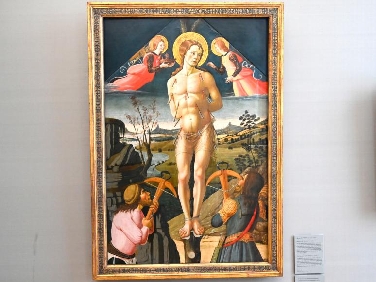 Jacopo del Sellaio (1469–1480), Marter des hl. Sebastian, München, Alte Pinakothek, Obergeschoss Kabinett 3, um 1465–1473