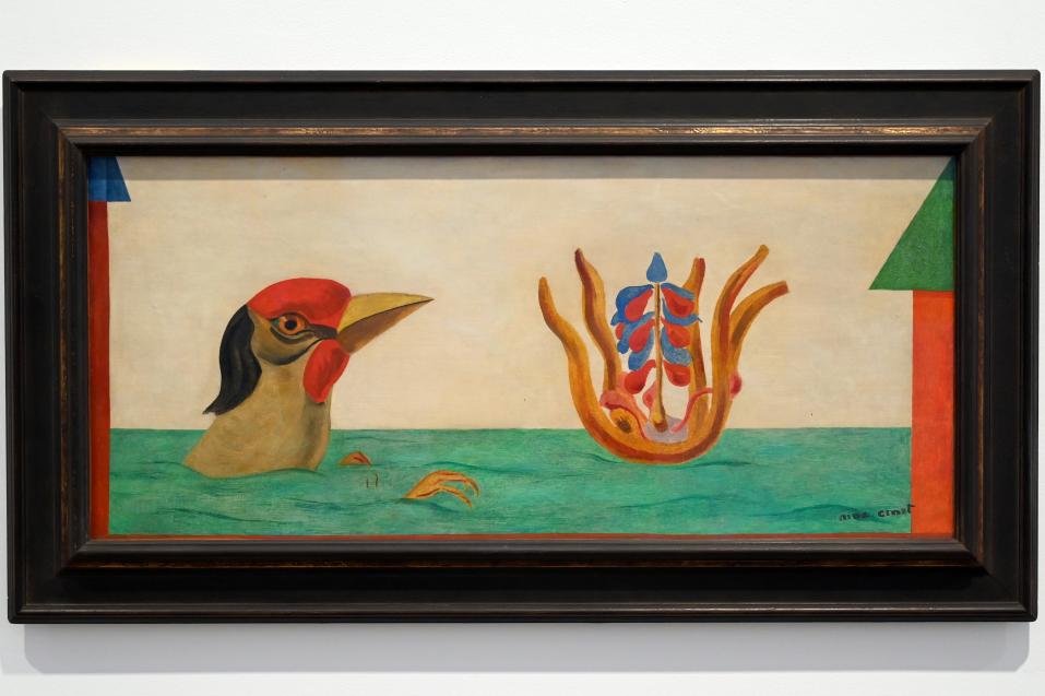 Max Ernst (1912–1970), Die Vögel können nicht verschwinden, Künzelsau, Museum Würth 2, Saal 3, 1923, Bild 1/2