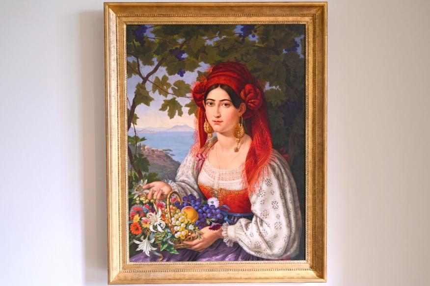 Carl Adolf Senff (1825–1859), Bildnis einer Italienerin (genannt: La Bella Ischitana), Halle (Saale), Kunstmuseum Moritzburg, Alte Meister Saal 6, 1840