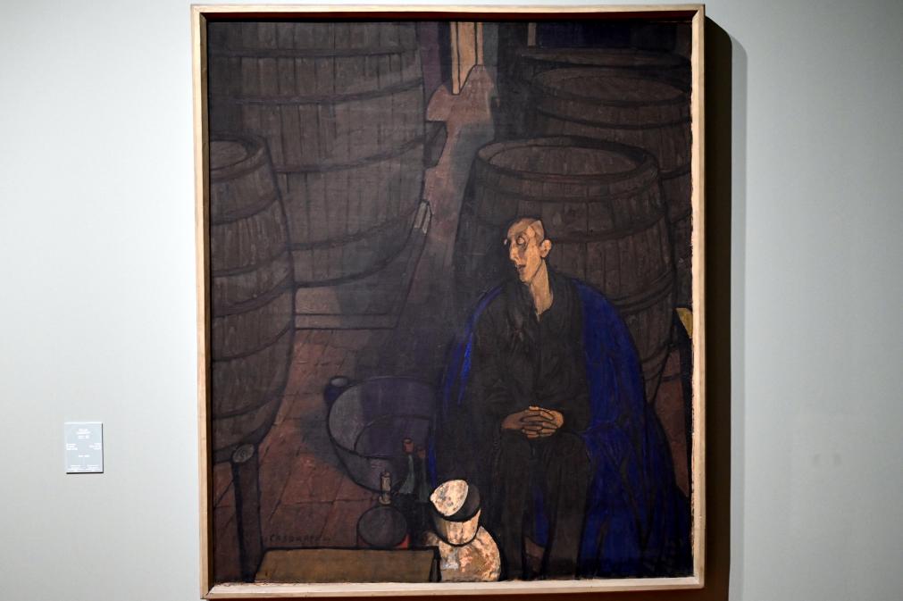 Felice Casorati (1919–1934), Mann (Der Mann der Fässer), Turin, Galleria civica d'arte moderna e contemporanea (GAM Torino), Saal 3, 1919–1920