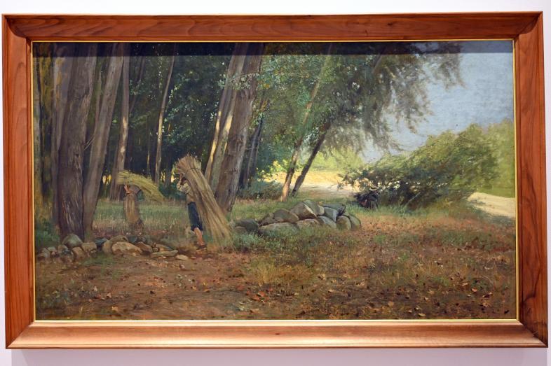 Alfredo d’Andrade (1867–1871), Rivara - Wald mit Hanfsammlern, Turin, GAM Torino, Ausstellung "Natur und Wahrheit" vom 09.07.-17.10.2021, um 1869